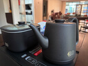 吉谷（K·KOU）全自動(dòng)雙邊上水電熱水壺電燒水壺電茶壺鍋壺同煮 茶臺燒水壺一體桌茶具套裝泡茶1.0L+0.8L TC017B 曬單實(shí)拍圖