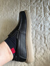 零度Zero男鞋2025新款透氣柔軟羊皮日常百搭套腳縫線(xiàn)加固休閑皮鞋 黑色 38 曬單實(shí)拍圖