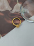 中國(guó)黃金（CHINA GOLD）黃金戒指小方糖托帕石足金素圈指環(huán)送媽媽女友七夕情人節(jié)禮物 精選禮盒【勿單拍】 曬單實(shí)拍圖