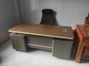 飄尊辦公桌老板桌簡(jiǎn)約現代雙柜移動(dòng)柜辦公室經(jīng)理總裁辦公桌椅組合班臺 1.8*0.8米老板桌無(wú)側柜 曬單實(shí)拍圖