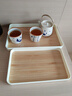 摩登主婦日式托盤(pán)長(zhǎng)方形收納茶盤(pán)家用餐盤(pán)點(diǎn)心盤(pán)密胺茶托盤(pán) 仿木紋托盤(pán)-大號(hào) 曬單實(shí)拍圖