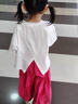 靚貝城堡哪咤兒童服裝女童短袖套裝夏裝2025新款女孩夏季哪吒衣服兩件套夏 小吒套裝 120 曬單實拍圖