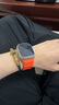 NOMAD 蘋(píng)果iwatch表帶 手表適用AppleWatch5/6/7/8/9Ultra/Ultra2運動(dòng)氟橡膠硅膠 火山橙鈦合金銀扣款【42/44/45/49mm】 曬單實(shí)拍圖