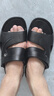 回力涼鞋男夏季新款休閑涼拖鞋防滑耐磨開(kāi)車(chē)鞋時(shí)尚百搭兩用男士沙灘鞋 黑色 41 曬單實(shí)拍圖