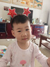 熊迪明女童夏裝女寶寶夏天短袖衣服2洋氣3歲女嬰兒童裝夏季套裝韓版潮 豆沙粉 XT 兩個娃娃短袖套裝 90 cm【適合20-25斤】 曬單實拍圖