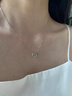 QMXD925純銀一心一意項鏈女士女生鎖骨鏈七夕生日情人節禮物送女友 一心一意項鏈 曬單實(shí)拍圖