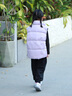 巴拉巴拉balaOne兒童馬甲女童男童親子外套上衣新款童裝2025秋冬 風(fēng)信紫70618-白鴨絨 130 （充絨量53g） 曬單實(shí)拍圖