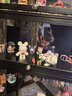 竹山下手辦柜展示柜樂高盲盒模型玩具多功能陳列架帶燈帶鎖多層收納柜子 六層丨暗夜黑80cm-帶鎖款 曬單實(shí)拍圖