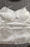 古今（GUJIN）仿真絲小吊帶女帶胸墊提花新中式國風(fēng)上衣打底外穿背心女西裝內(nèi)搭 曬單實拍圖