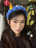可愛大眼仔洗臉專用發(fā)箍女2025新款搞怪發(fā)卡帶齒防滑頭箍高端頭飾 可愛大眼仔洗臉發(fā)箍【1個裝】 曬單實拍圖