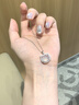 KSLS足銀玉髓貓咪項鏈女2025新款玉石吊墜生日七夕情人節禮物送女友 kitty貓咪玉髓銀項鏈 女生禮物/代寫(xiě)賀卡/配首飾證書(shū) 曬單實(shí)拍圖
