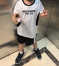 ASK JUNIOR【兒童套裝】25夏季小童吸濕透氣短袖T恤運動(dòng)短褲兩件男童 曬單實(shí)拍圖