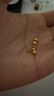 喜上眉梢喜飾黃金古法金珠999足金散珠硬金光面磨砂轉(zhuǎn)運珠路路通圣誕禮物 3mm 重工古法珠四顆  0.4g 曬單實拍圖