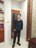 XJSGS官方國際正品牌男士高端皮衣外套春秋季商務中年棒球服輕奢侈夾克 高檔黑色【名牌男士】 L 【建議110斤-120斤】 曬單實拍圖