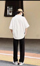 啄木鳥褲子男春夏季新款男士純色直筒休閑褲青少年垂感西褲男生運(yùn)動(dòng)長褲 黑色 L 曬單實(shí)拍圖