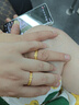 中國黃金（CHINA GOLD）黃金戒指女999足金一對情侶對戒七夕情人節(jié)禮物送女友老婆 【男戒】金重約4.7g 曬單實拍圖
