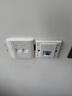 安普康（AMPCOM）光纖面板插座 超六類雙口CAT6A萬兆網(wǎng)線86型二位RJ45鎖扣免打網(wǎng)絡(luò)模塊+SC適配器套裝 AC6ASSC2BK 曬單實(shí)拍圖