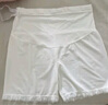 婧麒（JOYNCLEON）孕婦褲夏季薄款外穿冰絲安全褲女防走光打底褲 白色 XL jyk177717 曬單實(shí)拍圖