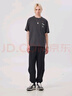 卡賓（CABBEEN）【純棉】商場同款短袖T恤男2024夏季新款像素風印花寬松潮牌 煤黑色01 L /175/50 曬單實拍圖