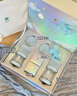 babycare歪頭仿母乳新生兒奶瓶禮盒防脹氣玻璃奶瓶4件套 靜謐藍 0-12月 曬單實拍圖