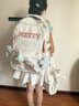 好奇貓高顏值書包女小學(xué)生三到六年級初中生大容量雙肩包高中大學(xué)生背包 白色【星星骨頭徽章+藍星掛件】 雙肩包+斜挎包+筆袋+2套徽章掛件 曬單實拍圖