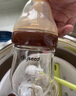 世喜新生兒防脹氣奶瓶0-3個月玻璃嬰兒仿母乳奶嘴160ml 曬單實(shí)拍圖