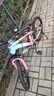 鳳凰山地自行車男女變速山地車碟剎青少年兒童自行車學(xué)生單車 星際 粉紫【單速+輻條輪】 20寸【適合125-160cm】 曬單實(shí)拍圖