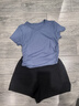 lululemon丨All It Takes 女士運(yùn)動(dòng) T 恤 *羅紋 Nulu? 瑜伽上衣 LW3GNAS 水洗牛仔藍(lán) M /8 曬單實(shí)拍圖