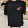 BOY LONDON【元氣少女】男女同款短袖夏季粉色潮牌休閑T恤N01095 黑色N01920 M 曬單實(shí)拍圖