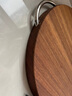 雙槍黑金檀木整木切菜板加厚加大圓形砧板實木家用案板面板菜墩35*3 曬單實拍圖