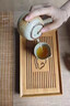 九土日式手工竹制茶盤家用功夫茶具套裝儲(chǔ)水式竹子托盤泡茶實(shí)木托盤 日式風(fēng)白色小號1個(gè)100ml 曬單實(shí)拍圖