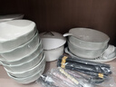 冪律釉下彩簡(jiǎn)約風(fēng)碗盤(pán)餐具家用餐具整套碗盤(pán)碗碟碗筷套裝喬遷搬家禮物 【雙耳湯煲禮盒裝】12人食 60件套 曬單實(shí)拍圖