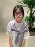 曦牧遙BKCS 美式復(fù)古蝴蝶結(jié)格子披肩短袖T恤男女夏寬松情侶半袖文文不乖 灰色 L 曬單實拍圖