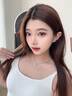 唯一（Winy）一克拉莫桑鉆紫藤花純銀項(xiàng)鏈女2025新款生日七夕情人節(jié)禮物送女友 曬單實(shí)拍圖