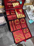 JANSSE匠偲新婚禮物黃金首飾盒高檔輕奢三金五金項(xiàng)鏈?zhǔn)罪検占{盒精致生日禮物 【高檔輕奢】 傳世黑丨首飾盒 曬單實(shí)拍圖