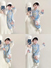 G.DUCKKIDS小黃鴨周歲禮服男寶寶抓周衣服女漢服百日宴百天滿月嬰兒套裝夏季 紅色+香囊 90 建議1~2歲【 80-90cm】cm 曬單實拍圖