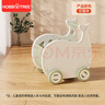 哈比樹(shù) 兒童玩具購物車(chē)嬰兒學(xué)步車(chē)多功能防側翻寶寶超市玩具 豆蔻綠 曬單實(shí)拍圖