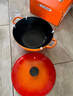 酷彩（Le Creuset）法國進(jìn)口琺瑯鑄鐵鍋炒鍋煎炸燉煮鍋電磁爐燃?xì)馔ㄓ蒙顭?6cm桔色 曬單實(shí)拍圖