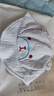 兔兔大文嬰幼兒帽子春夏季薄款寶寶遮陽(yáng)防曬帽0-3-6-12個(gè)月鴨舌帽棉新生兒 小熊藍(lán)色（紗布棉）松緊腰 帽圍36-45cm（建議0-12個(gè)月） 曬單實(shí)拍圖