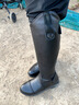 馬術(shù)馬靴男高筒靴騎馬真皮粗腿騎士靴48碼大筒圍廠(chǎng)家定做長(cháng)靴超長(cháng) 黑色【豬皮里】 41  比運動(dòng)鞋大一碼 曬單實(shí)拍圖