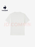 樂(lè )卡克（Le coq sportif）法國公雞夏季男士圓領(lǐng)百搭運動(dòng)短袖T恤 象牙白色 M 曬單實(shí)拍圖
