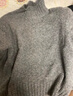 無(wú)印良品（MUJI） 女式 羊毛混紡 半高領(lǐng)毛衣 長(zhǎng)袖針織衫 女款冬季 BA1NZA3A 炭灰色 L (165/88A) 曬單實(shí)拍圖
