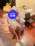 湯尼倍兒新生兒護囟門帽0-3-6月男女寶寶胎帽夏季薄款空頂帽初生嬰兒帽子 白色（彩虹）0-3月(帽圍38cm) 根據(jù)寶寶頭圍拍哦 曬單實拍圖