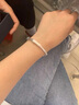 正品純銀手鐲女9999實(shí)心繁花足銀手鐲年輕款七夕情人節(jié)禮物送女友 足銀9999-磨砂竹節(jié) 6朵玫瑰花禮盒+證書【歷史低價(jià)】 曬單實(shí)拍圖