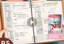 ujia 活頁(yè)錯(cuò)題本小學(xué)初中高中生糾錯(cuò)筆記本子語(yǔ)文數(shù)學(xué)英語(yǔ)考研改錯(cuò)本可拆卸艾賓浩斯記憶本 淺藍(lán) 曬單實(shí)拍圖