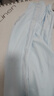 蕾絲側(cè)鏤空闊腿褲女夏季薄款藍(lán)色高腰直筒寬松垂感山本褲休閑褲女 藍(lán)色【常規(guī)款】 XL 121-140斤選 曬單實(shí)拍圖