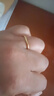 中國黃金（CHINA GOLD）黃金戒指女足金莫比烏斯環(huán)光面素圈戒指生日禮物送女友老婆 16號【甄選禮盒】 0.5g 曬單實(shí)拍圖