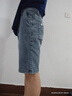 增致牛仔（zengzhi）2025夏季薄款牛仔短褲男時(shí)尚百搭休閑中褲寬松直筒五分褲子男褲 曬單實(shí)拍圖