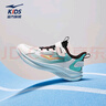 鴻星爾克（ERKE）兒童運(yùn)動(dòng)鞋女童運(yùn)動(dòng)鞋夏季網(wǎng)面透氣休閑鞋新款中大童慢跑鞋 微晶白/玉石青 39 曬單實(shí)拍圖