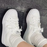 adidas NIZZA PLATFORM厚底增高運動帆布鞋男女阿迪達(dá)斯三葉草   白   39 曬單實拍圖